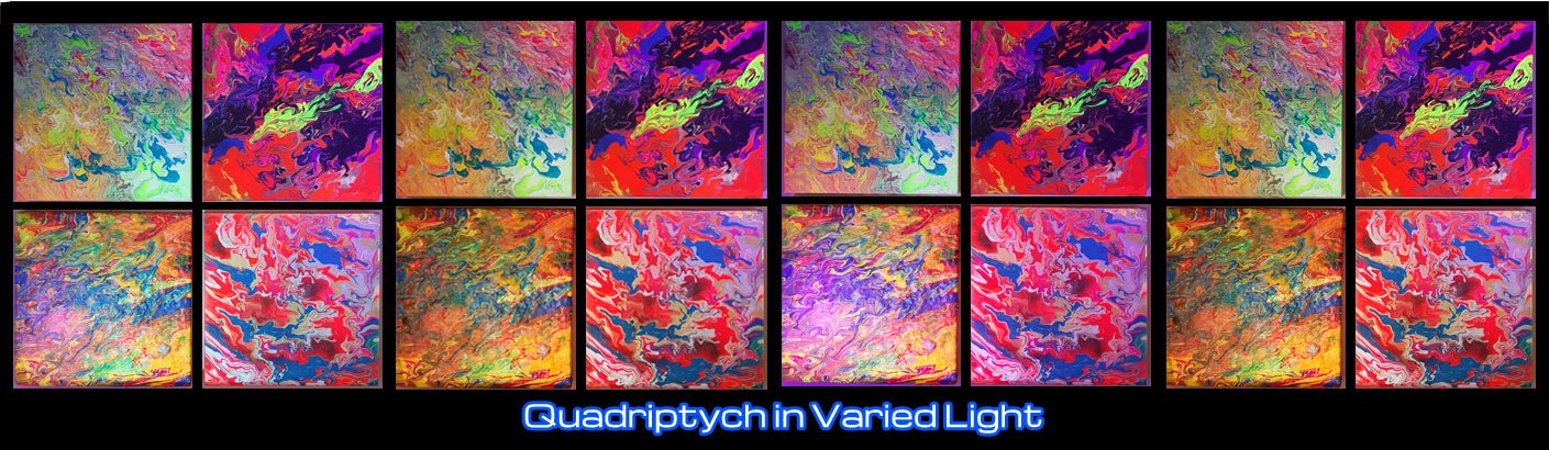 Quadriptych Optic Painting